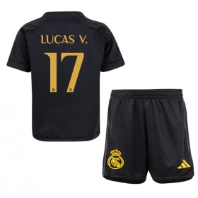 Real Madrid Lucas Vazquez #17 Tredje Kläder Barn 2023-24 Kortärmad (+ Korta byxor)